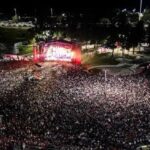 Multitudinaria fiesta para despedir los Juegos en Santa Fe. Fotografía Redes sociales.
