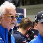 Briatore junto a Colapinto en los boxes de Madrid. Foto: Agencia NA (Alpine F1 Team).