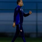 Fernando Batista durante su breve paso por Costa Rica. Foto: Agencia NA (@fedefutbolcrc).