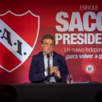 Enrique Sacco presentó su candidatura en Independiente. Foto: Agencia NA/Damián Dopacio.
